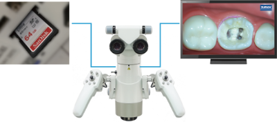 歯科用マイクロスコープ ブライトビジョン3200 静止画と動画の記録システム